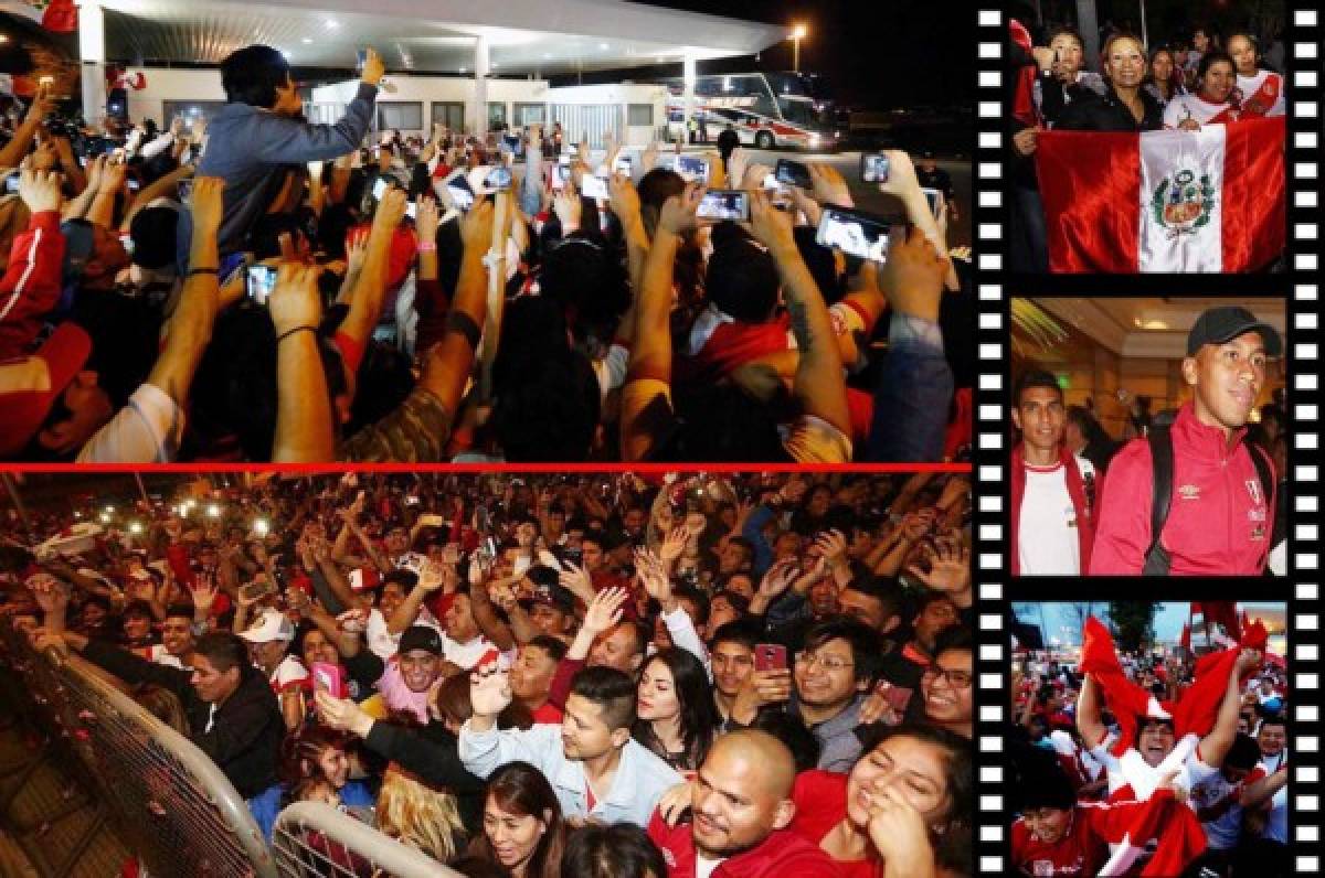 El impresionante recibimiento de la Selección de Perú a su llegada a Buenos Aires