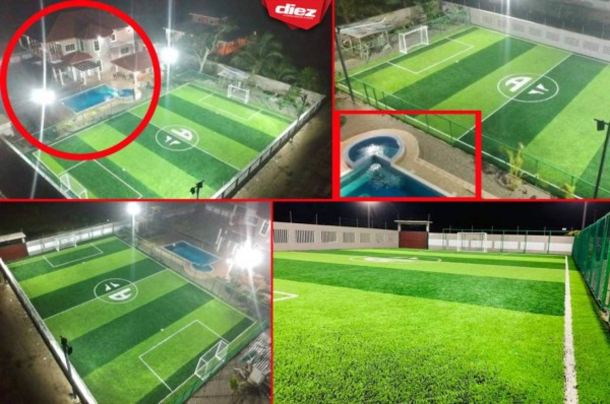 La bonita cancha que se mandó a hacer Alberth Elis en su lujosa casa