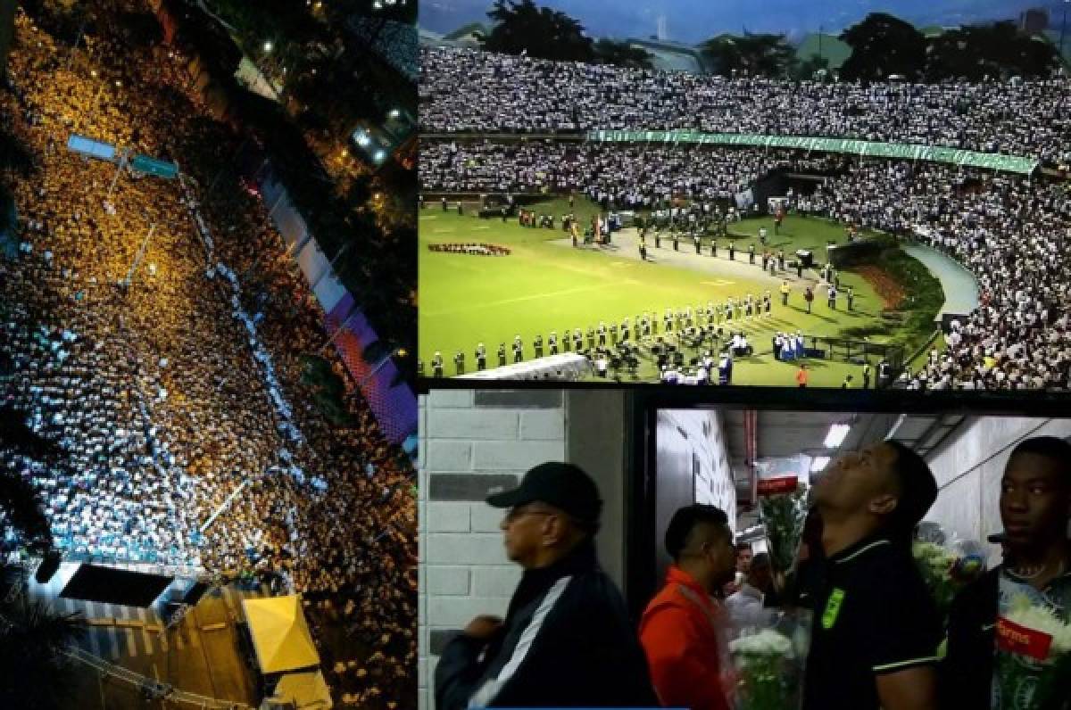 El estadio de Medellín fue insuficiente para el homenaje al Chapecoense