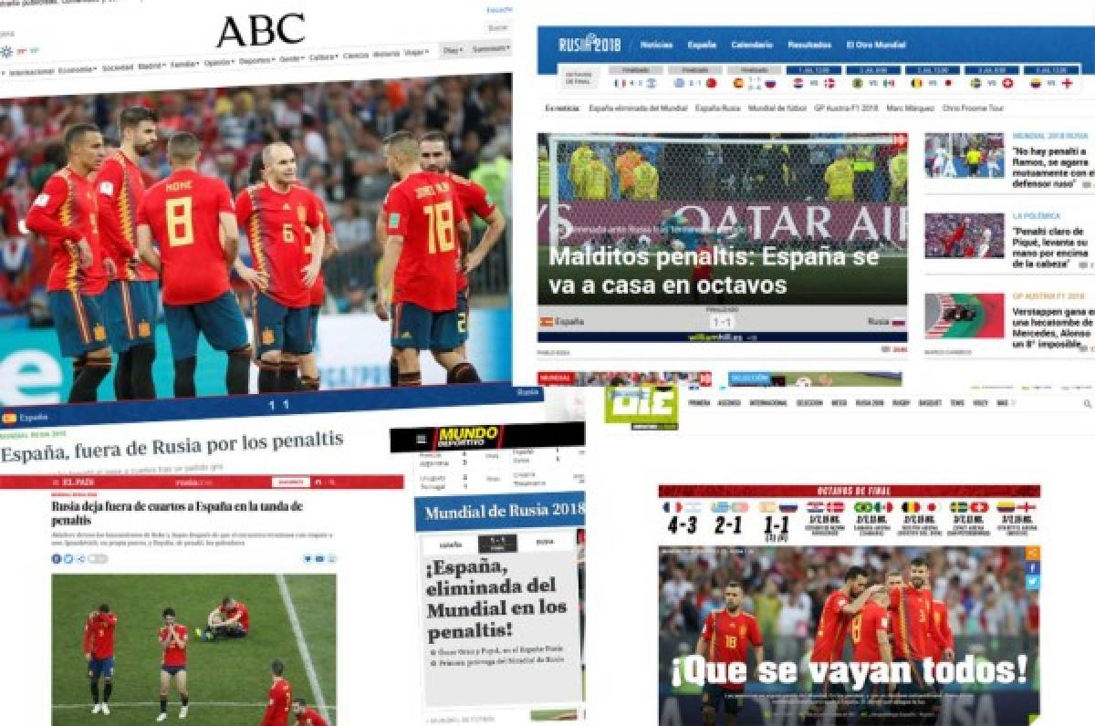 Prensa española e internacional ataca a España por eliminación en Rusia