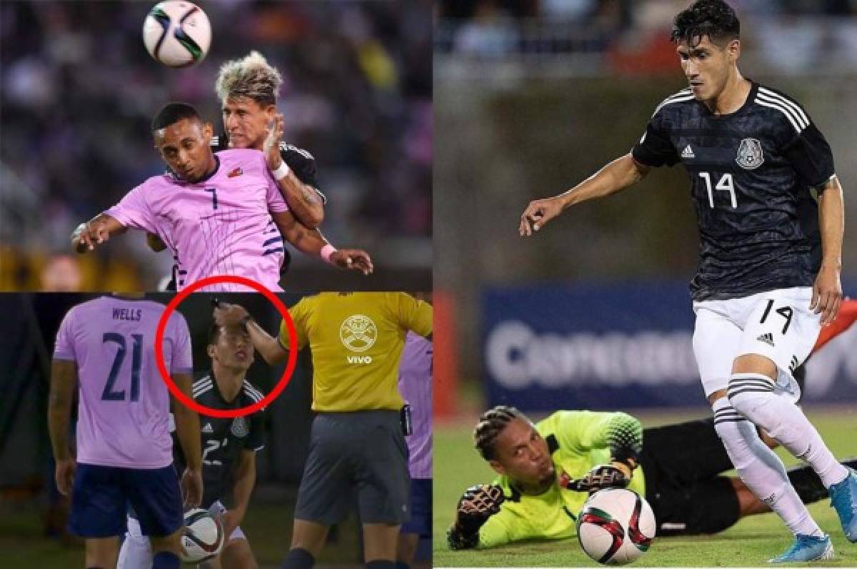 NO SE VIO: Cachetada del árbitro al Chucky Lozano y el gesto de Héctor Herrara en la goleada de México a Bermudas