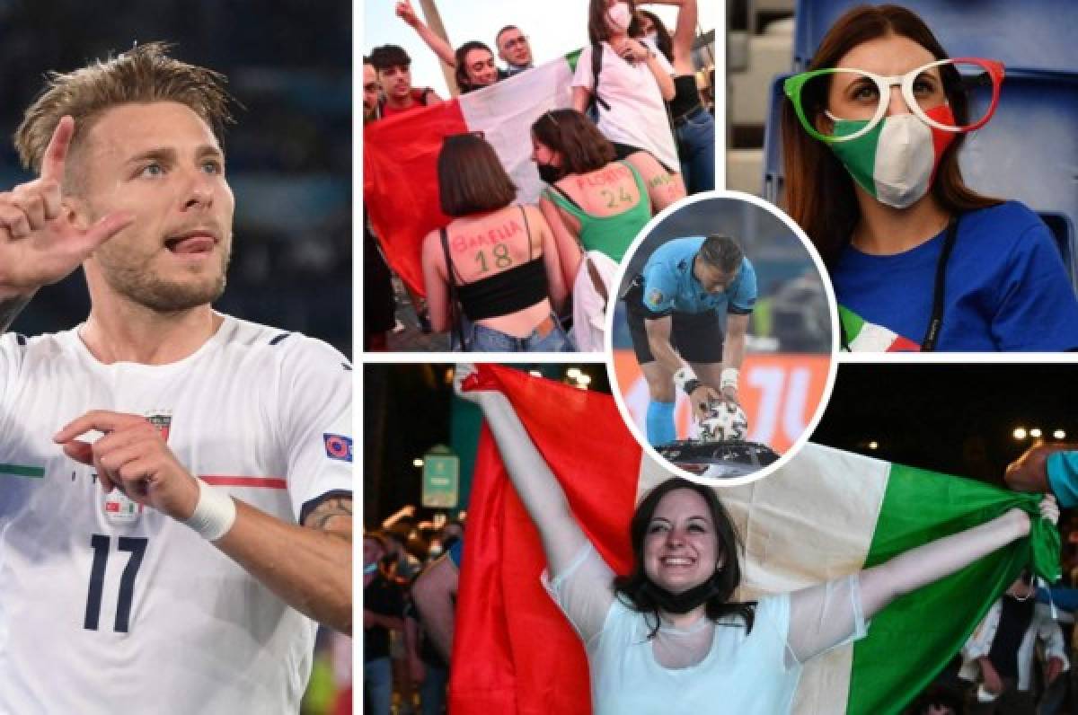 FOTOS: Las bellezas que adornaron el inicio de la Eurocopa 2021 y el balón llegó en 'carrito'  