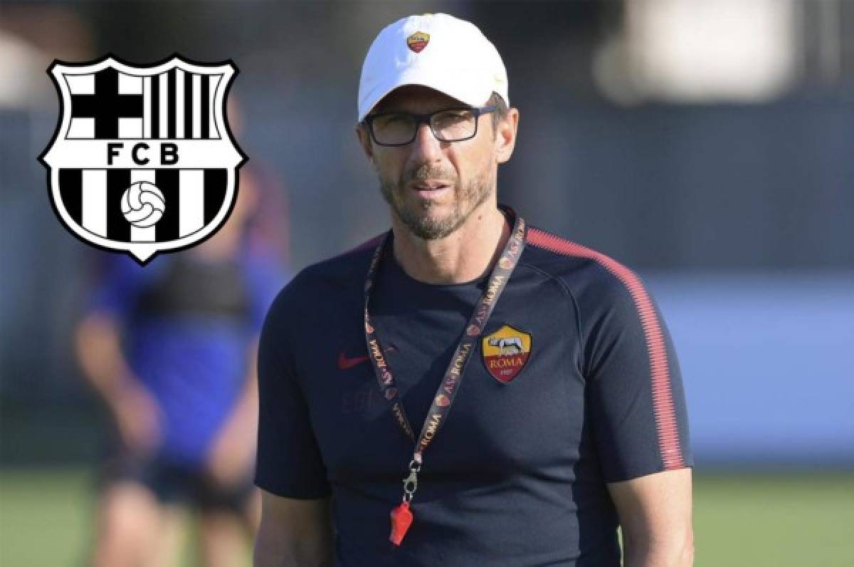 Técnico de la Roma 'está feliz por enfrentarse al Barcelona' en Champions