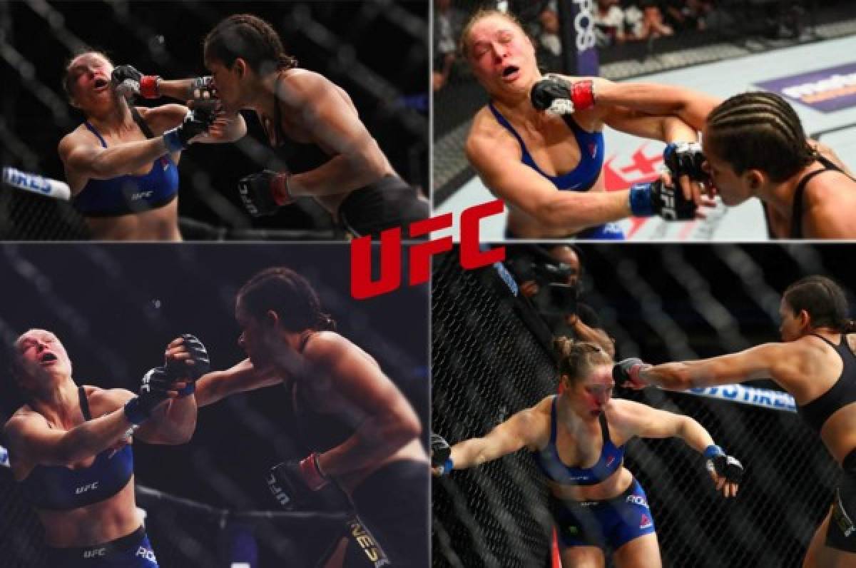 Las imperdibles fotos que dejó la pelea entre Amanda Nunes y Ronda Rousey