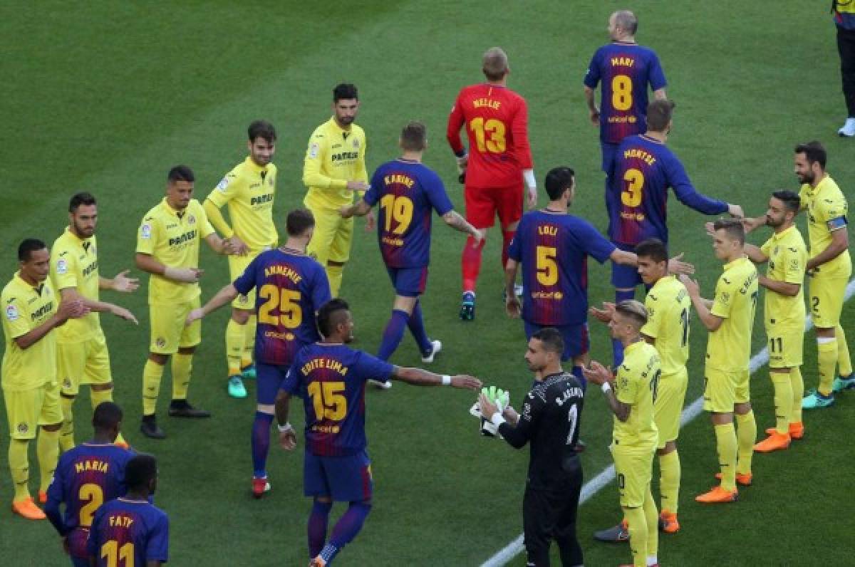 Villarreal cumple con la tradición y le hace el pasillo al Barcelona