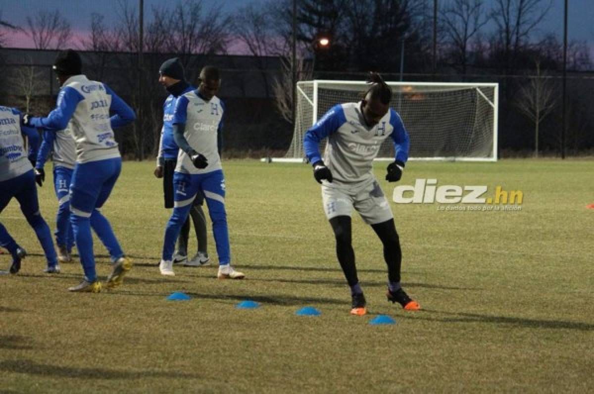 FOTOS: Con mucho frío y alegría, así fue el entreno de Honduras en Estados Unidos