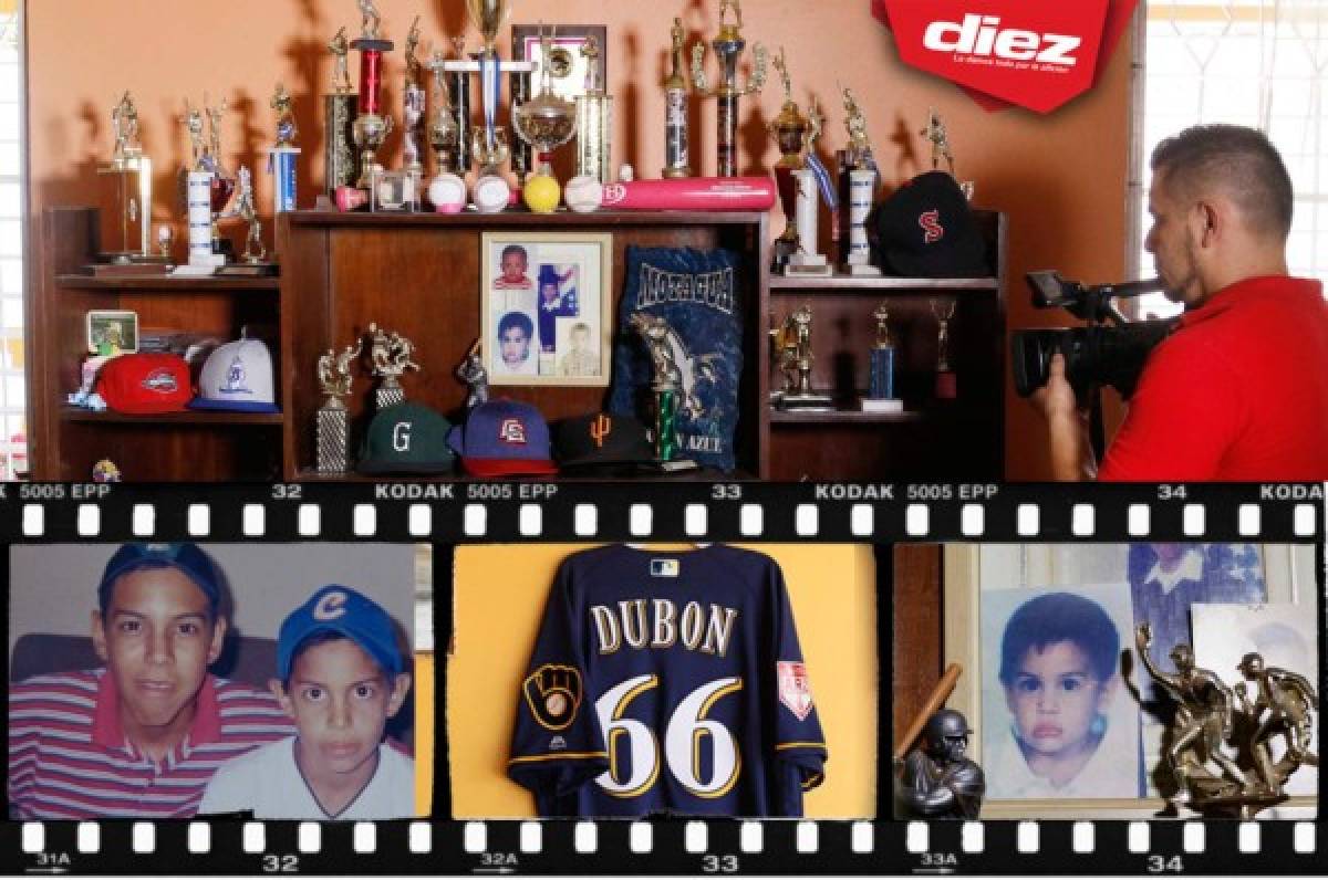 El álbum privado de la estrella del béisbol hondureño Mauricio Dubón