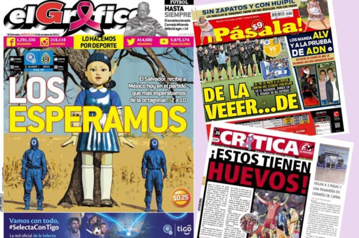 ¡Se calientan! La fulminante y polémica portada de periódico salvadoreño contra México y en Panamá hablan de huevos