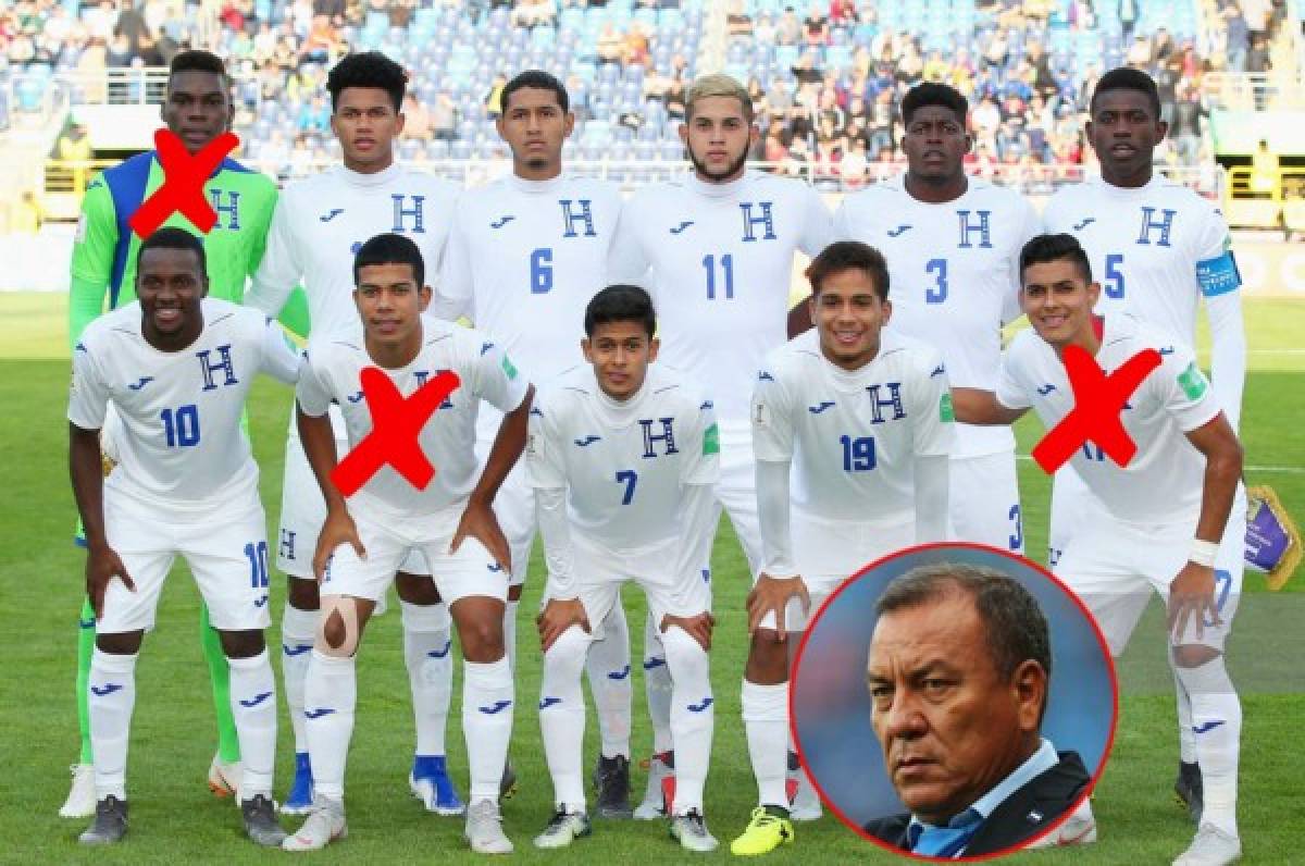 Con tres cambios: El 11 de Honduras que enfrentaría a Uruguay en el Mundial Sub-20 de Polonia