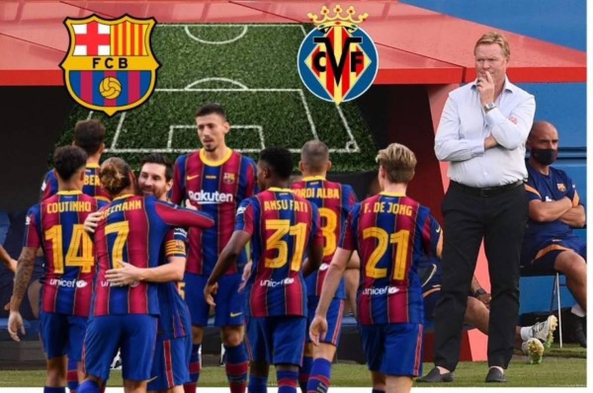 La temible delantera de Koeman: Así será el primer 11 del Barcelona en LaLiga ante el Villarreal