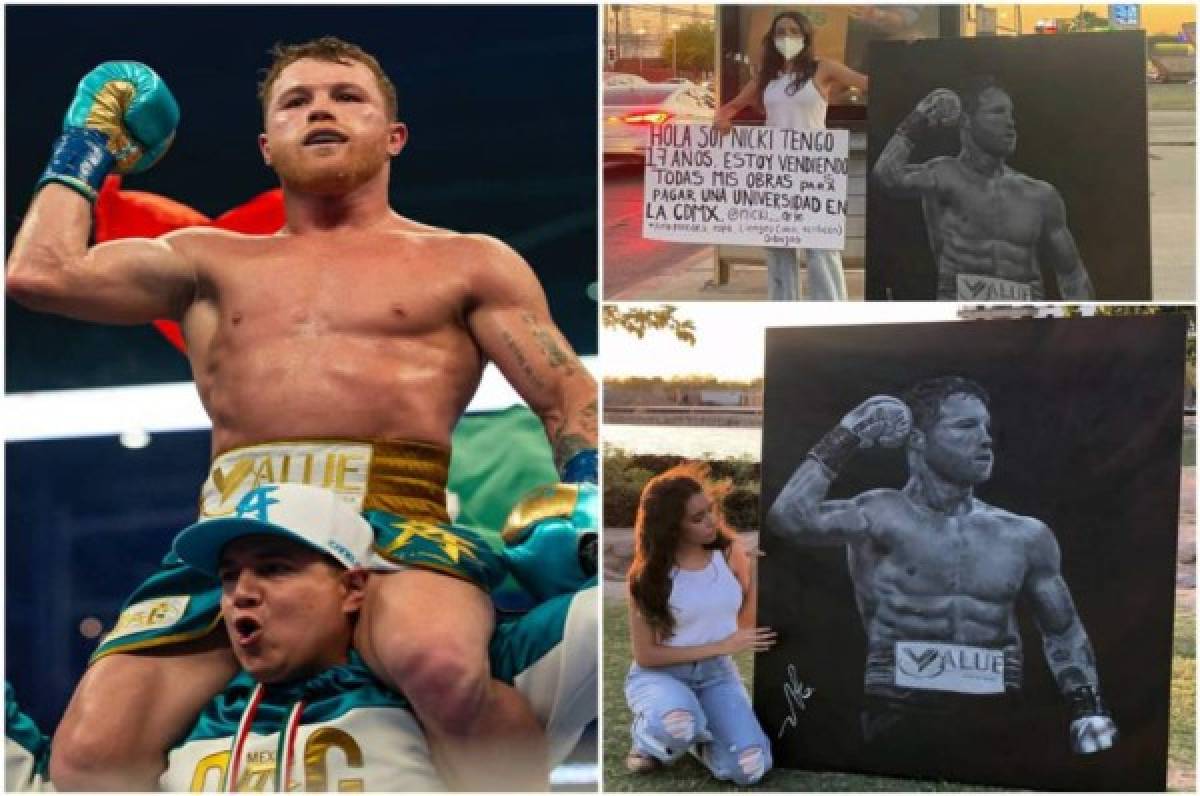 Admirable: 'Canelo' Álvarez ayuda a joven artista que busca vender retrato suyo para pagar universidad