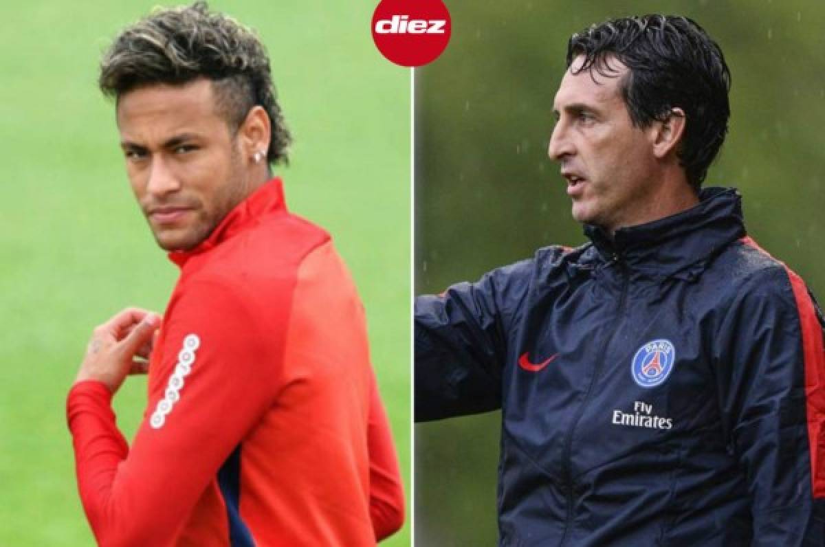 ¡Encontronazo de Neymar con Emery en el vestuario del PSG!