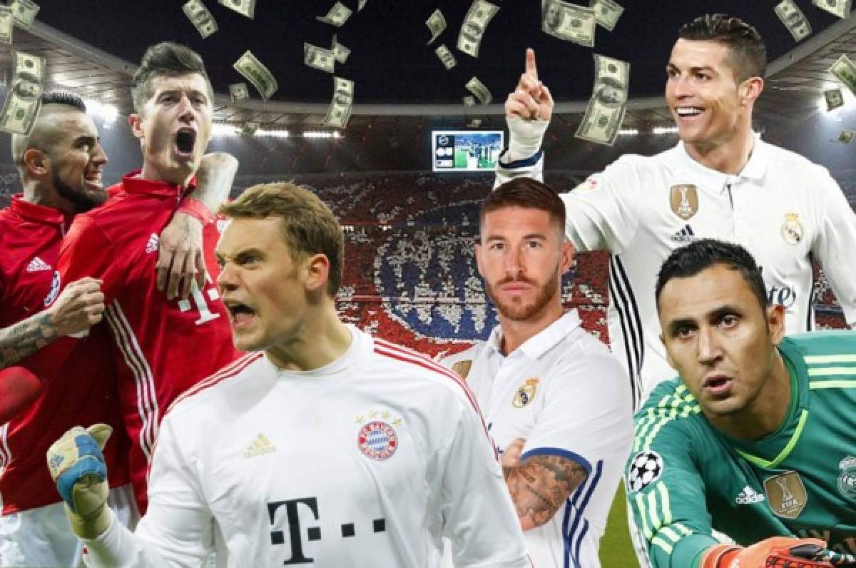 ¡El descomunal precio del once titular del Bayern y Real Madrid!