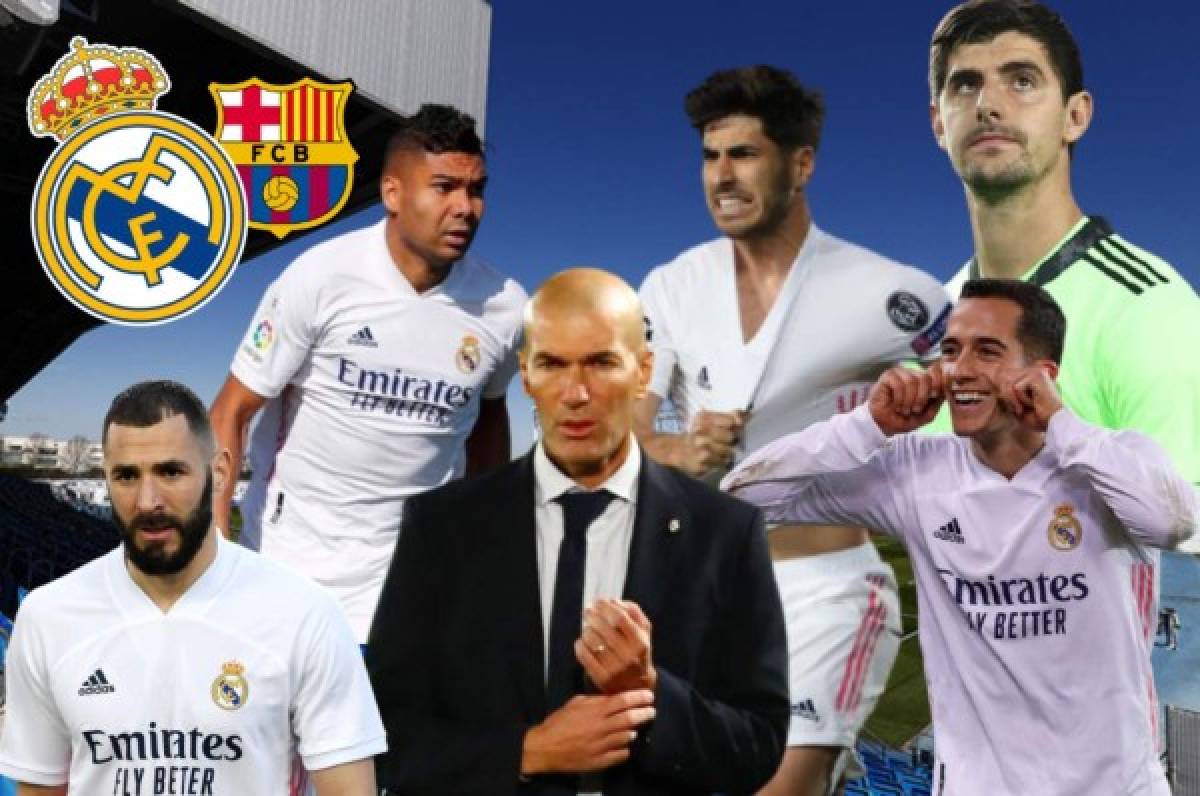 Zidane confirmó una nueva baja: El 11 del Real Madrid para ganar al Barcelona y poner a arder la liga española