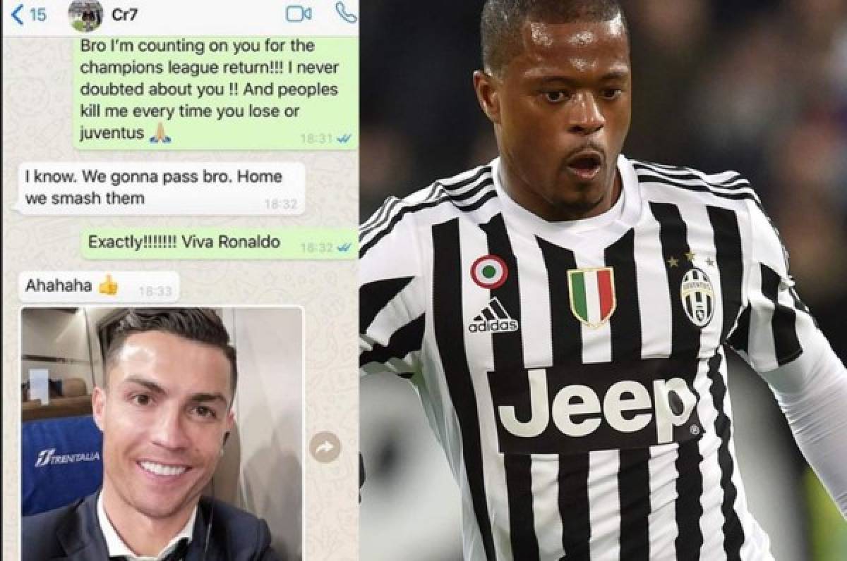 Premonición: Los whatsapp de Cristiano Ronaldo a Evra antes del 3-0 al Atlético