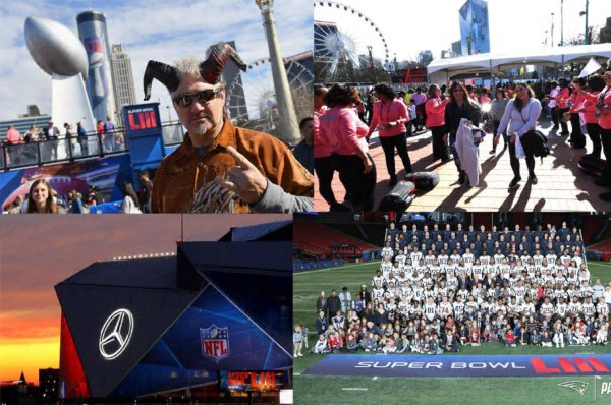 El ambientazo en Atlanta previo al choque entre Patriots y Rams en el Super Bowl LIII