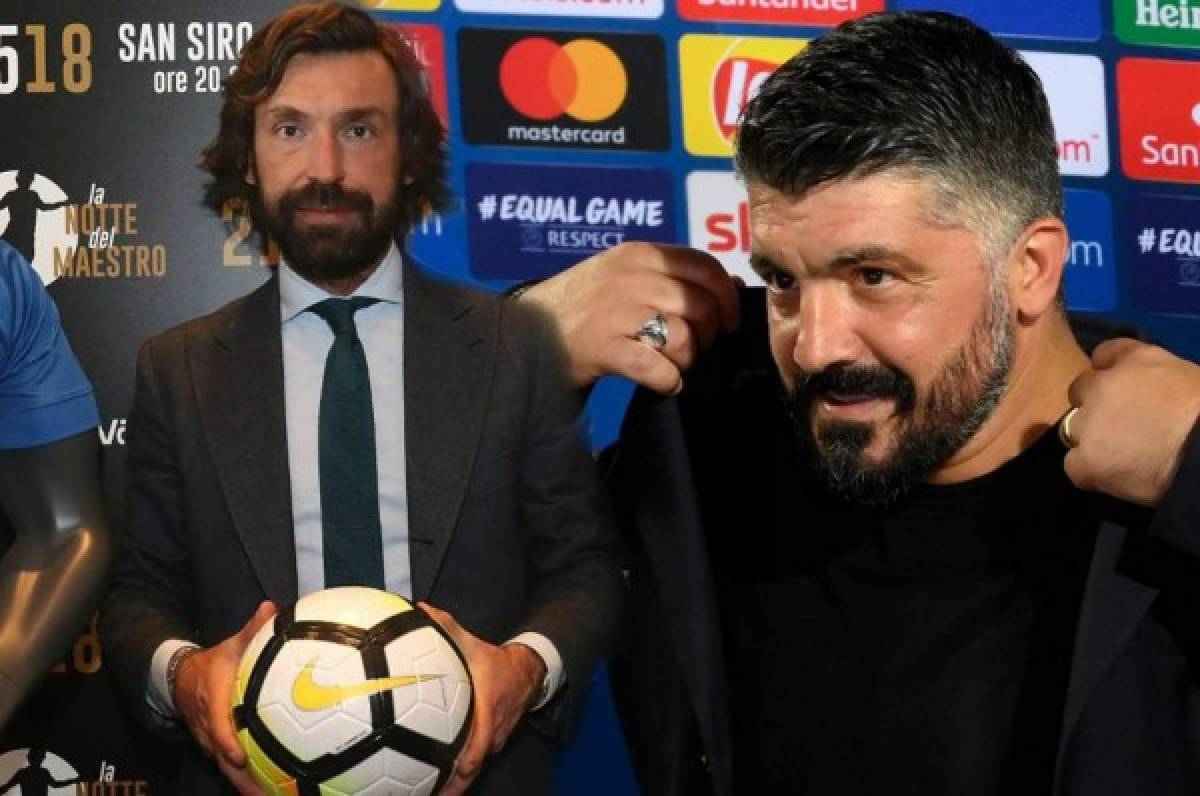 La peculiar bienvenida de Gattuso a Pirlo como técnico de la Juventus: ''Ahora sí que está jodido''