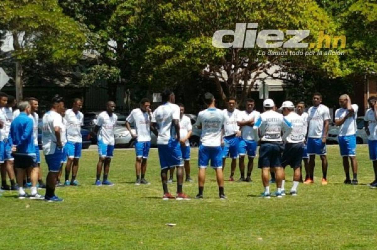La Selección de Honduras realizó su primer entrenamiento en Sídney