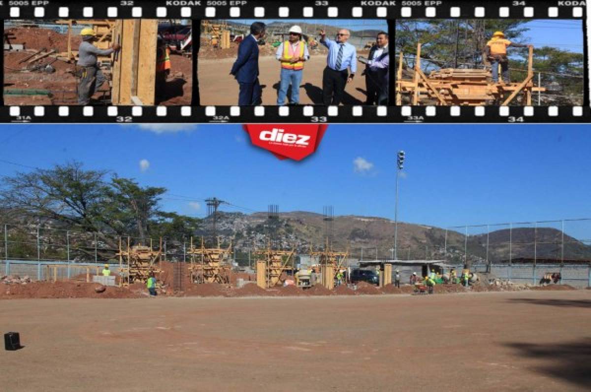 Fotos: Fenafuth supervisa el avance de las obras en el mini estadio del Birichiche