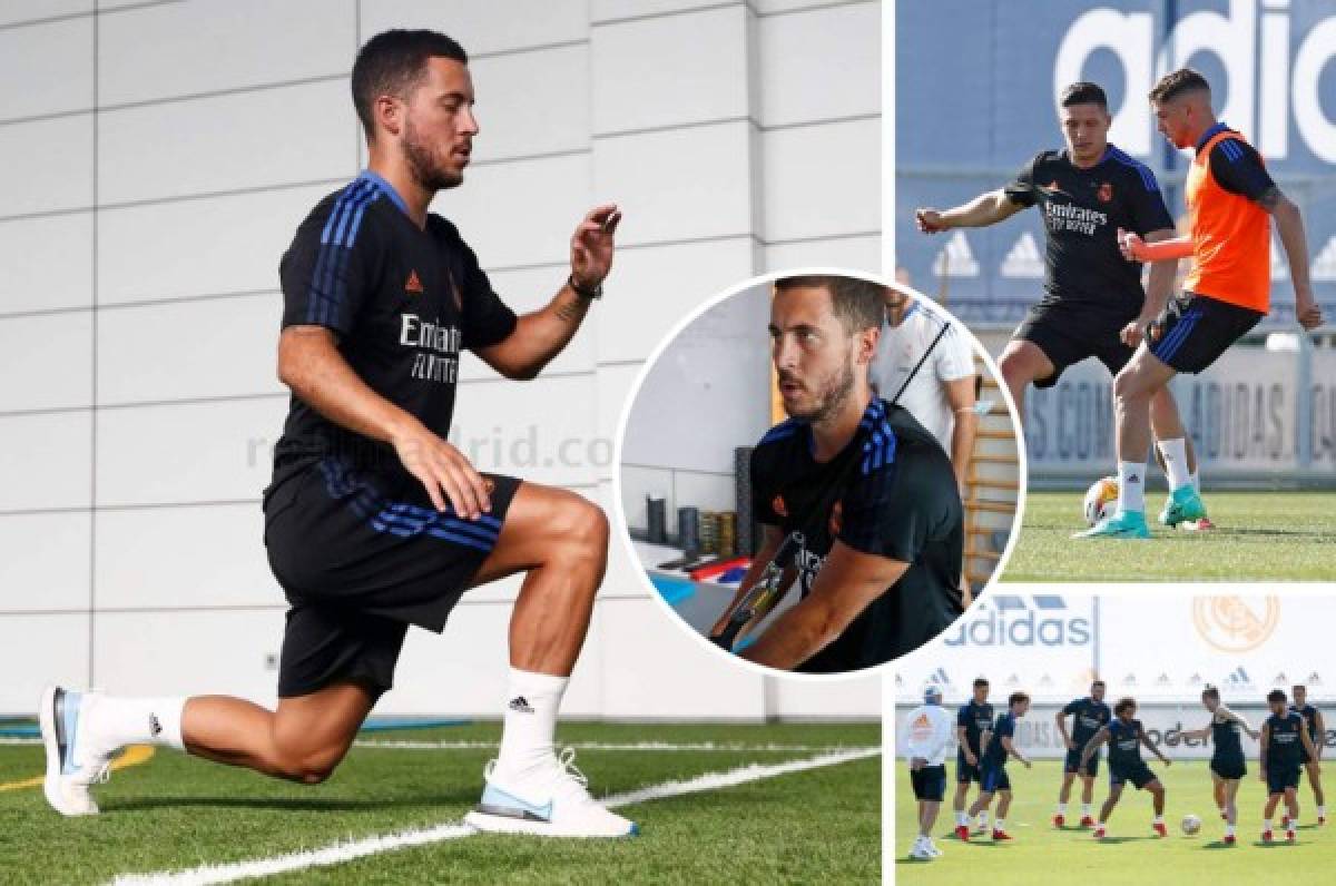 '¿Eres tú?': Hazard genera expectativa por su peso y los cracks que volvieron al nuevo entrenamiento del Real Madrid