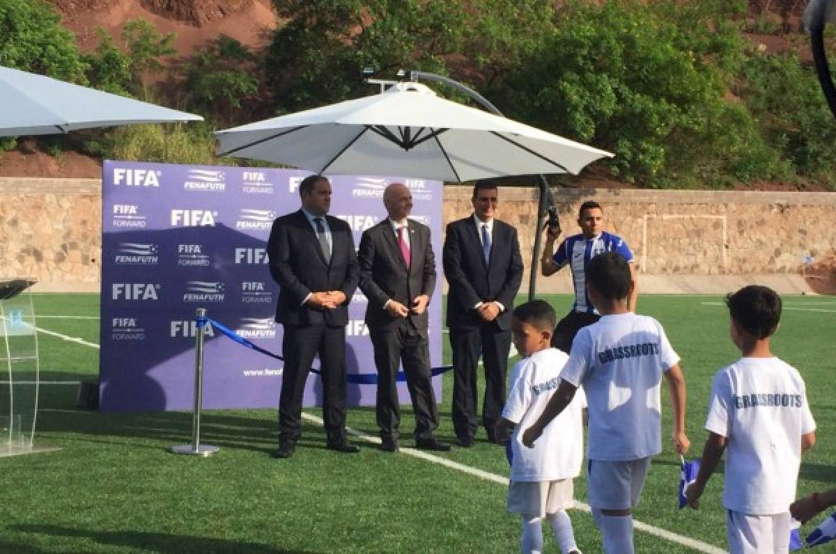 ¡Estuvo en El Birichiche! La visita de Gianni Infantino, presidente de FIFA, a Honduras