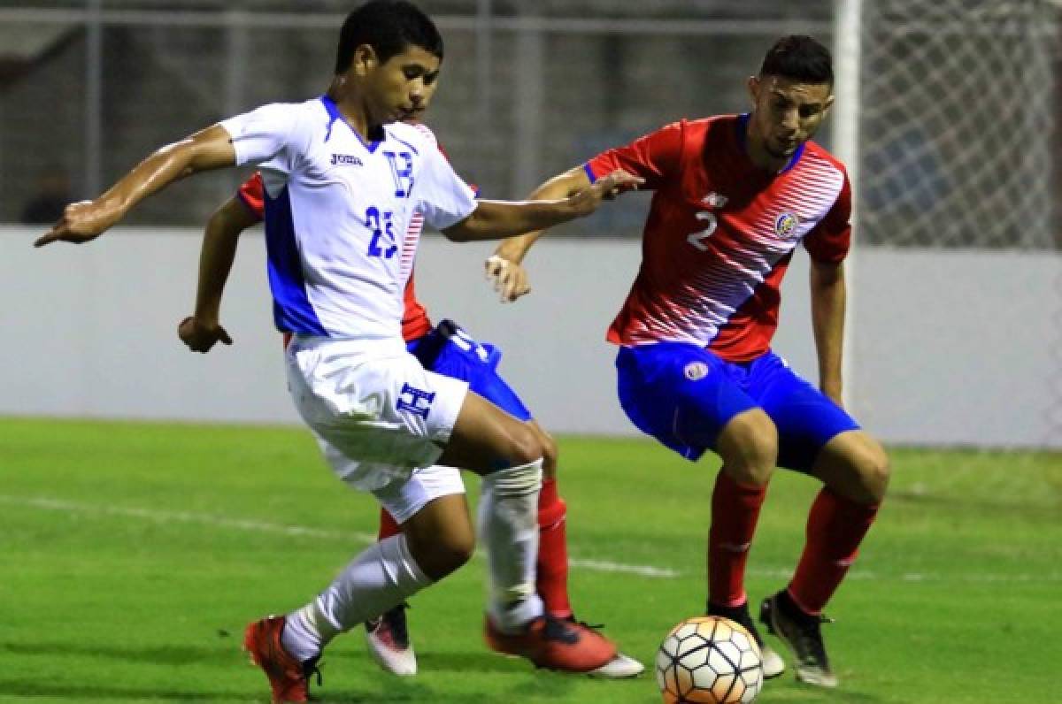 Sub-20 de Honduras vuelve a derrotar a Costa Rica en Comayagua