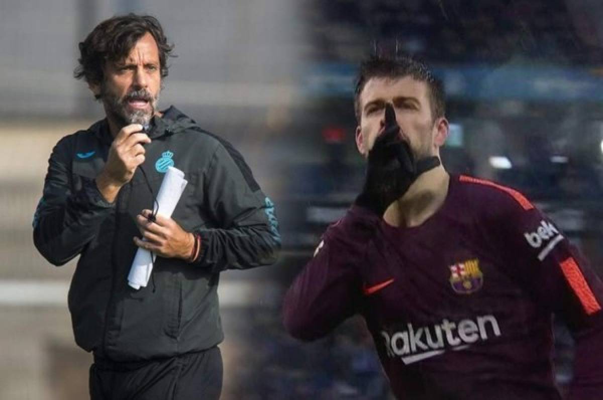 Técnico del Espanyol sobre Piqué: 'Un jugador no puede silenciar a la afición'