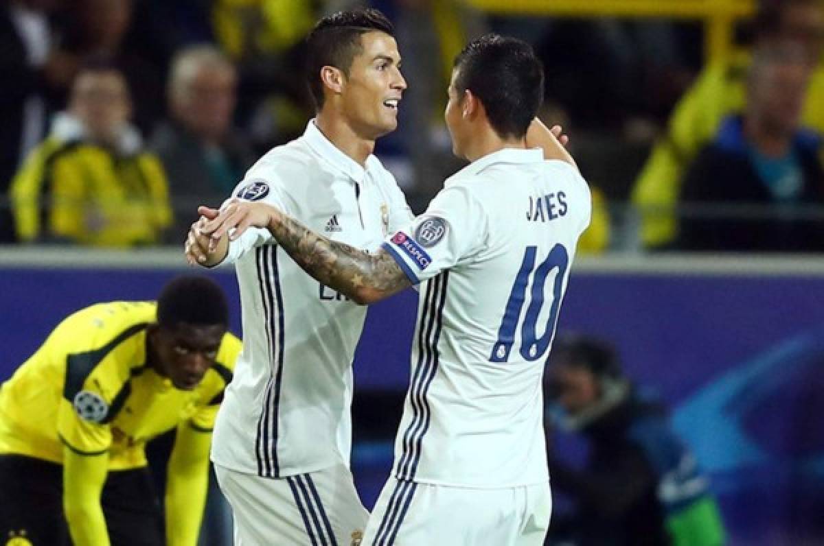 Amistad con Cristiano Ronaldo afecta a James Rodríguez
