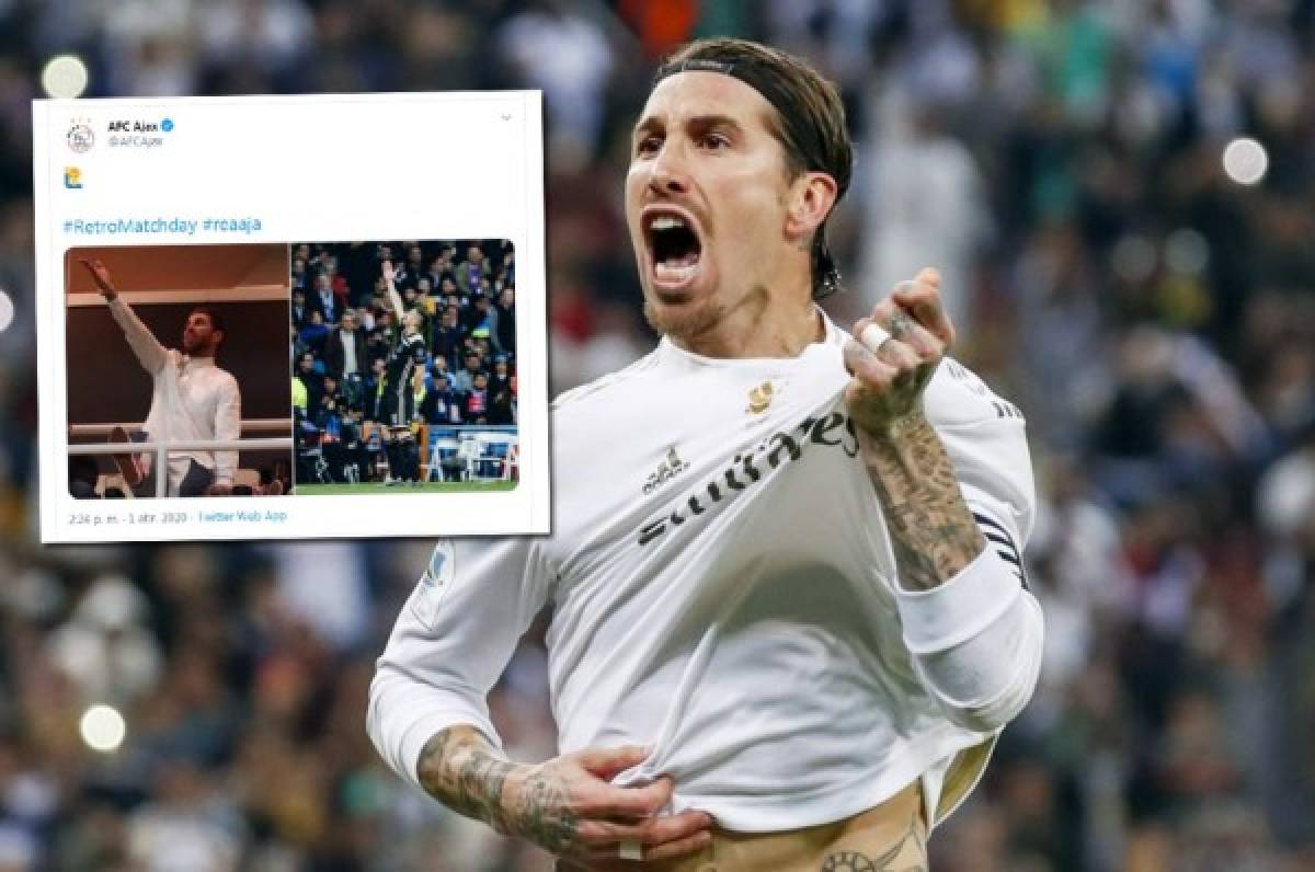 Ajax se intenta burlar de Sergio Ramos, pero el madridista los ridiculiza en redes sociales