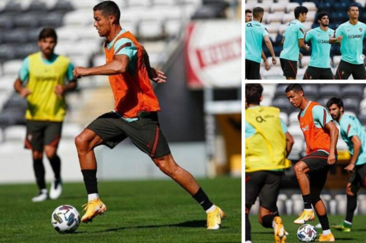 Cristiano Ronaldo humillando a crack del Barcelona: Así fue el entrenamiento de Portugal este domingo