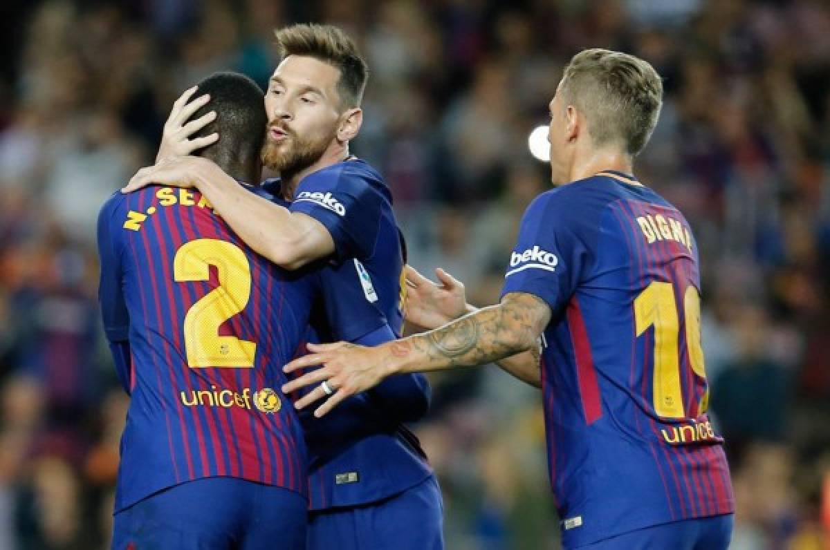 Messi anota cuatro goles en humillada al Eibar en el Camp Nou