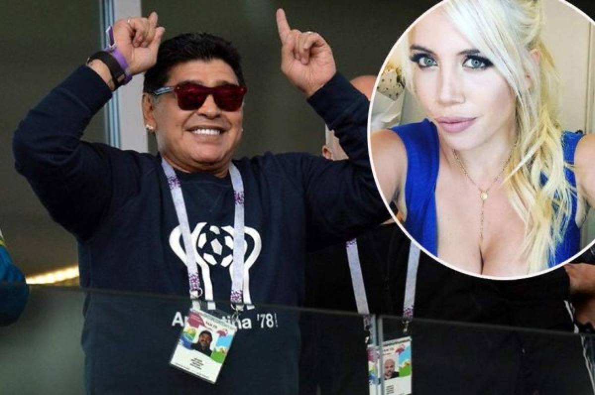 Le sacan los trapitos al sol a Wanda con Maradona y Demichelis tras el escándalo de Icardi: 'Ella me hizo lo mismo'