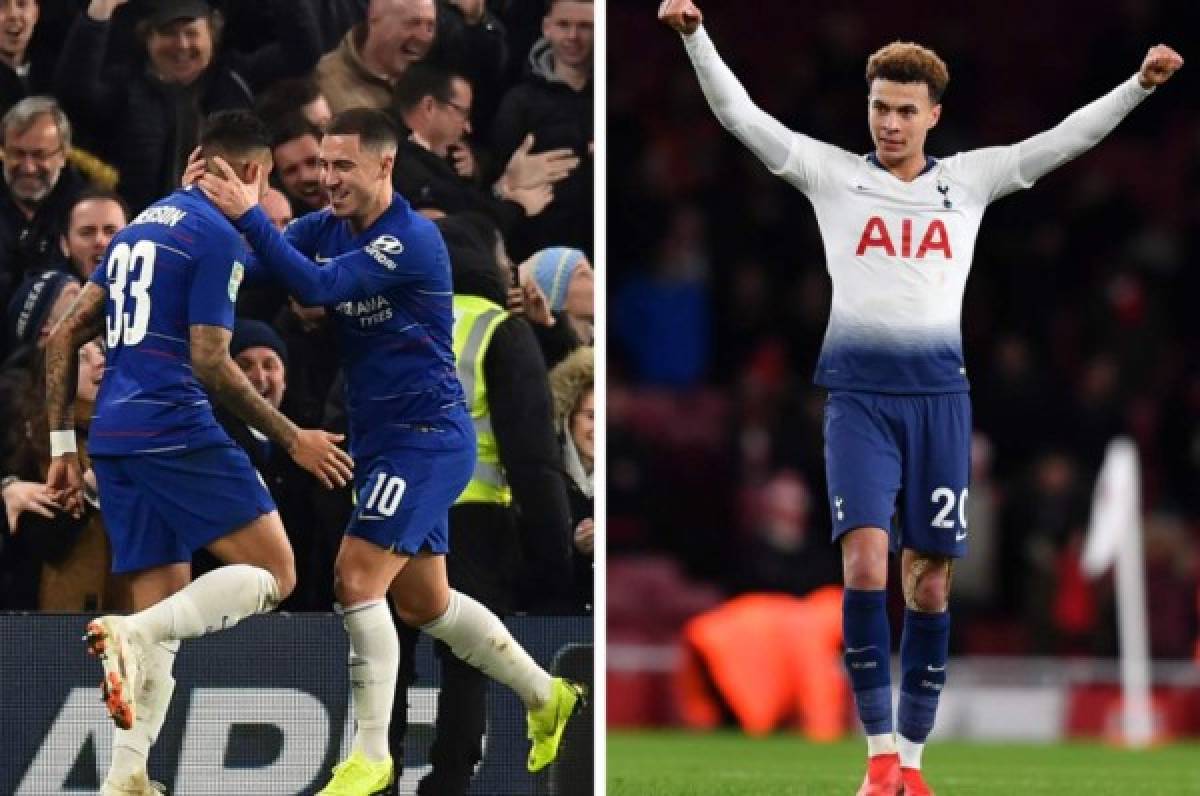 Tottenham y Chelsea se meten en semifinales de la Copa de la Liga