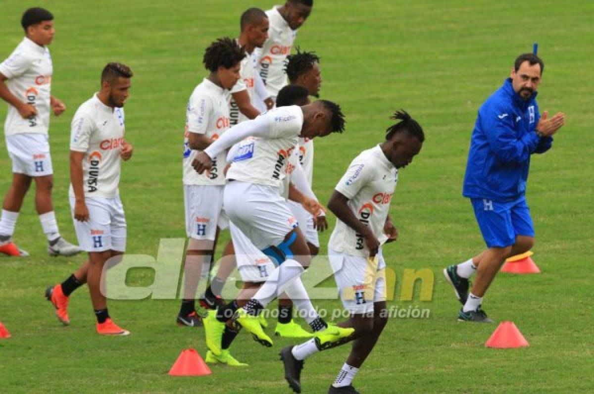 Bromas, risas y mucha emoción en el entrenamiento de la Selección de Honduras