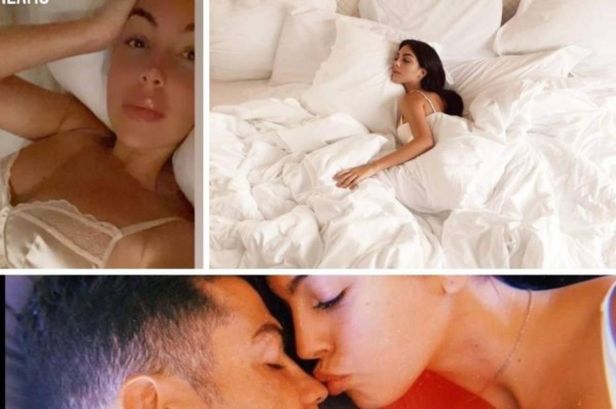 Las fotos más 'fogosas' de Georgina Rodríguez en la cama que comparte con Cristiano Ronaldo