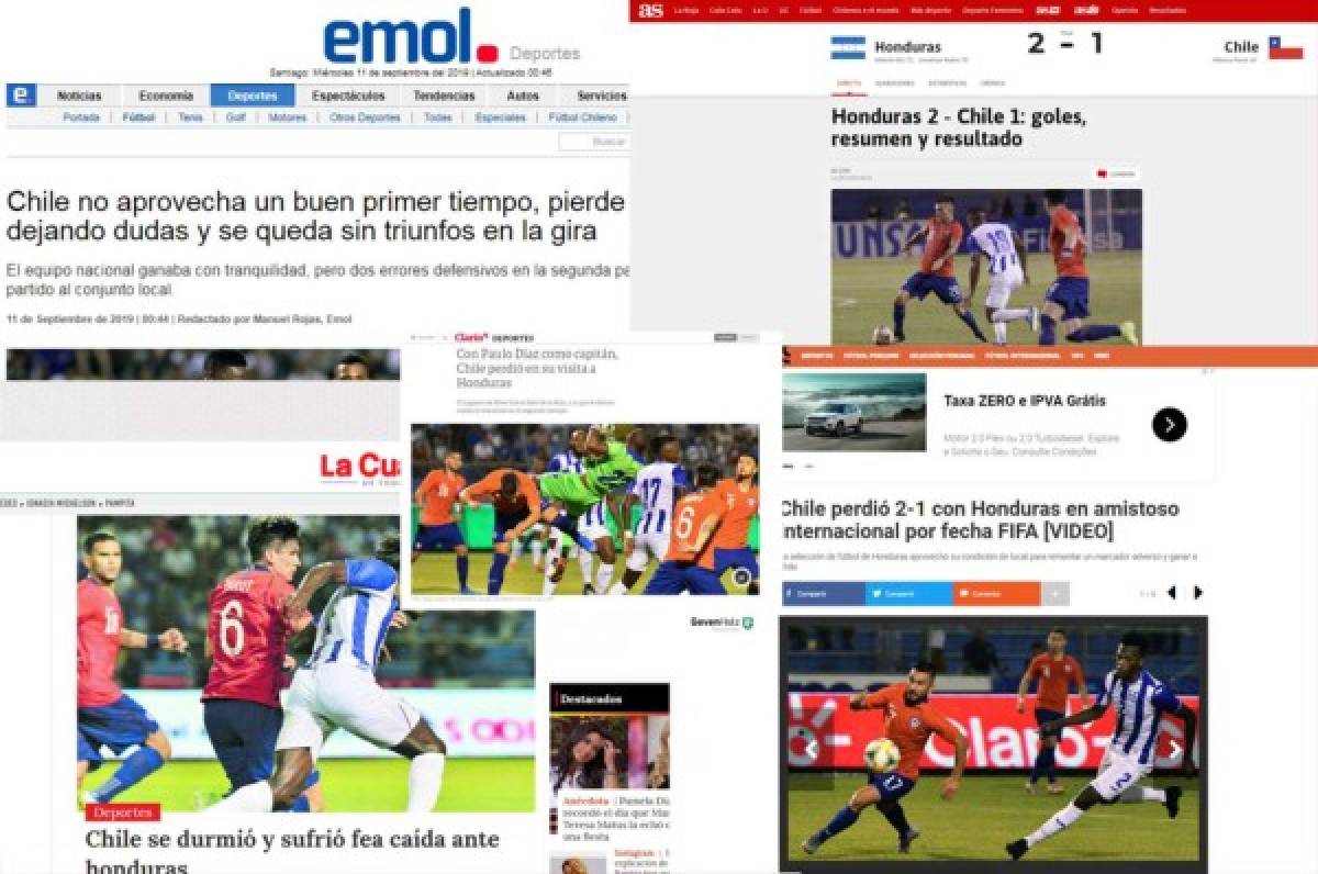 ¡Molestos! Estos dicen los medios de Chile luego de caer ante Honduras en el Olímpico