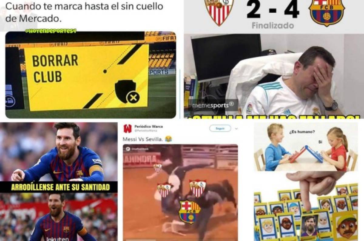 Los otros memes que 'descuartizan' a Pelé por el hattrick de Messi al Sevilla