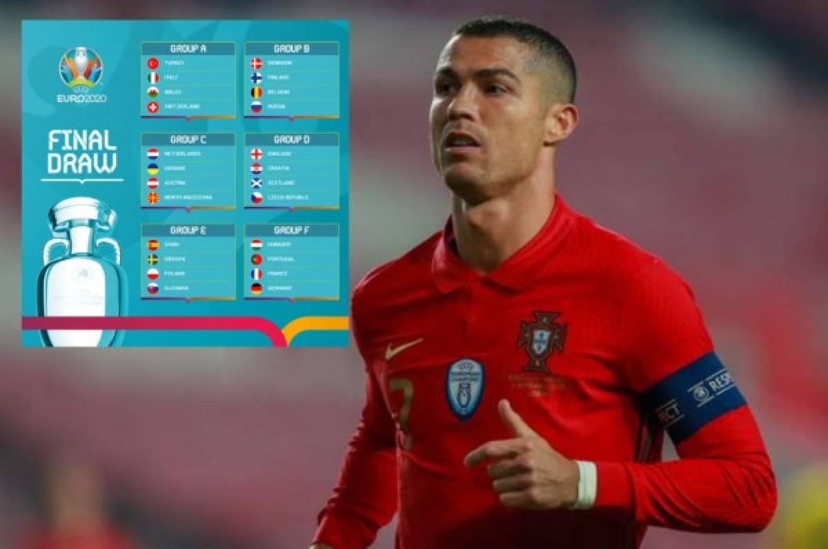 Portugal y Cristiano Ronaldo al grupo de la muerte: Así quedaron los cruces de la Eurocopa 2021  