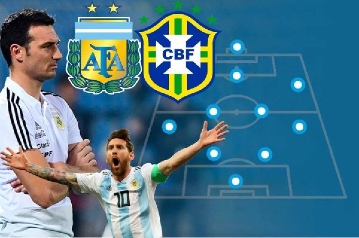 Con dos históricos: El 11 de Argentina para el clásico ante Brasil en Arabia Saudita