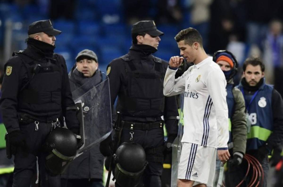 Cristiano Ronaldo y su frustración en el partido ante Málaga.