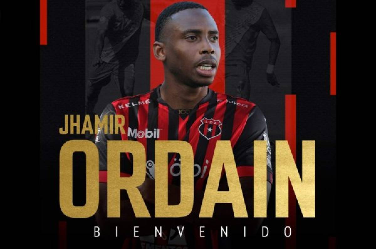 Alajuelense confirma el fichaje del lateral Jhamir Ordain