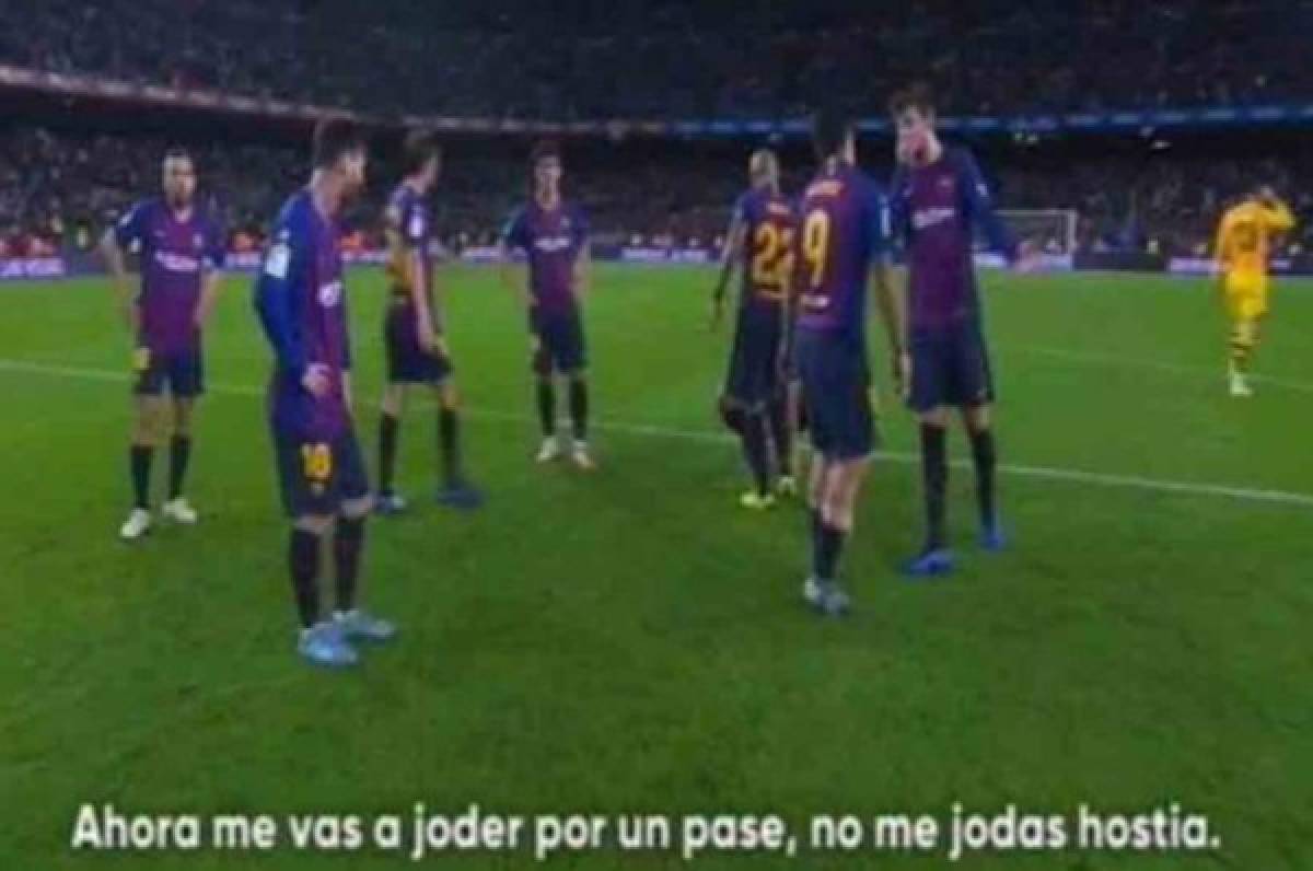 La inédita discusión de Luis Suárez con Piqué tras derrota ante Betis