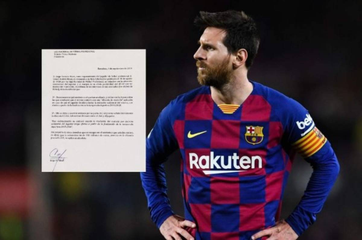 Messi lanza un comunicado oficial y le responde a la Liga de España sobre la cláusula