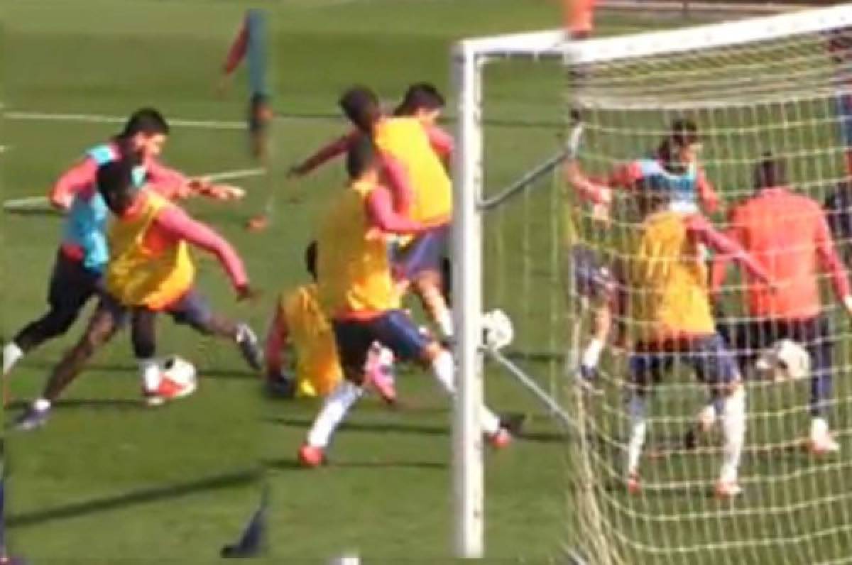 VIDEO: Messi regresa a los entrenamientos recargado y marca este golazo