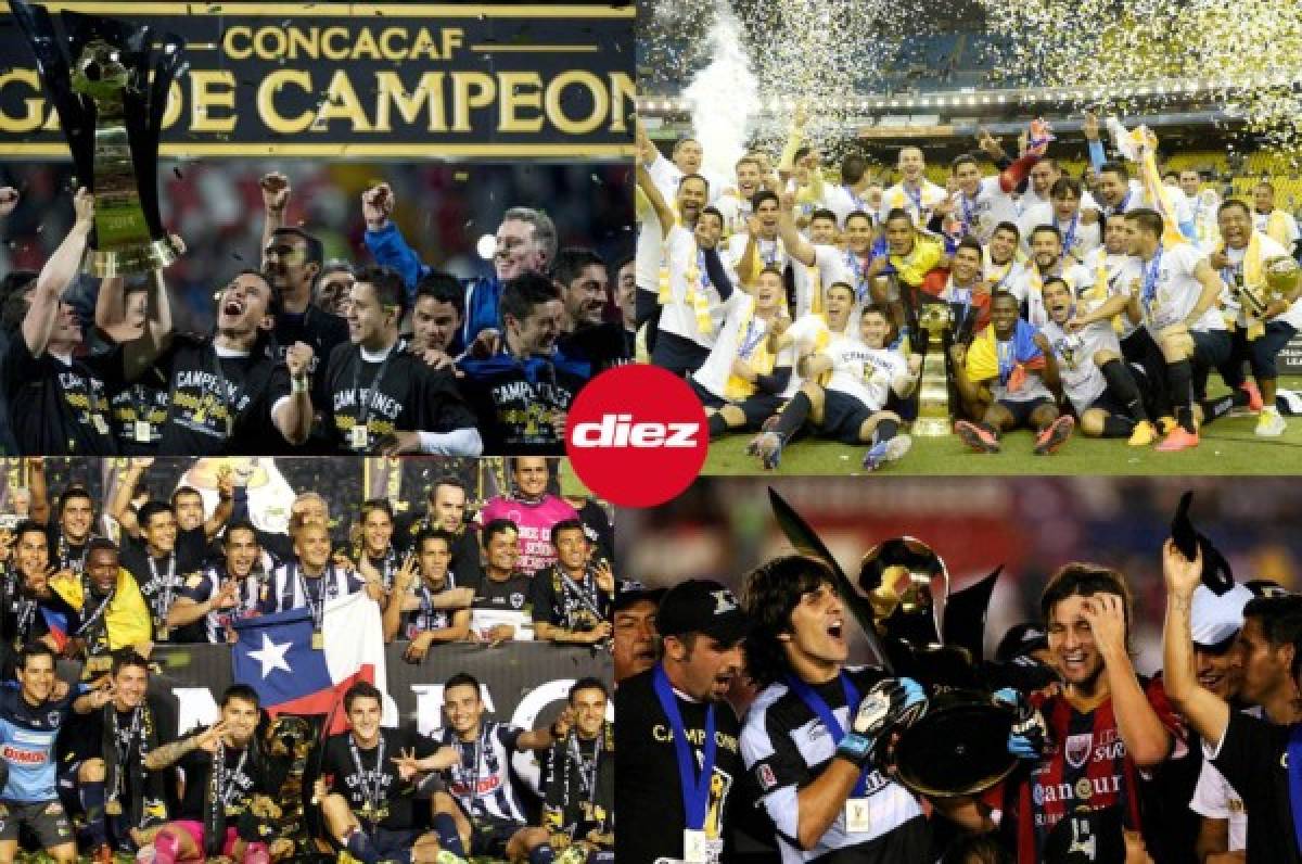 Con dos centroamericanos: Los últimos campeones de la Concacaf