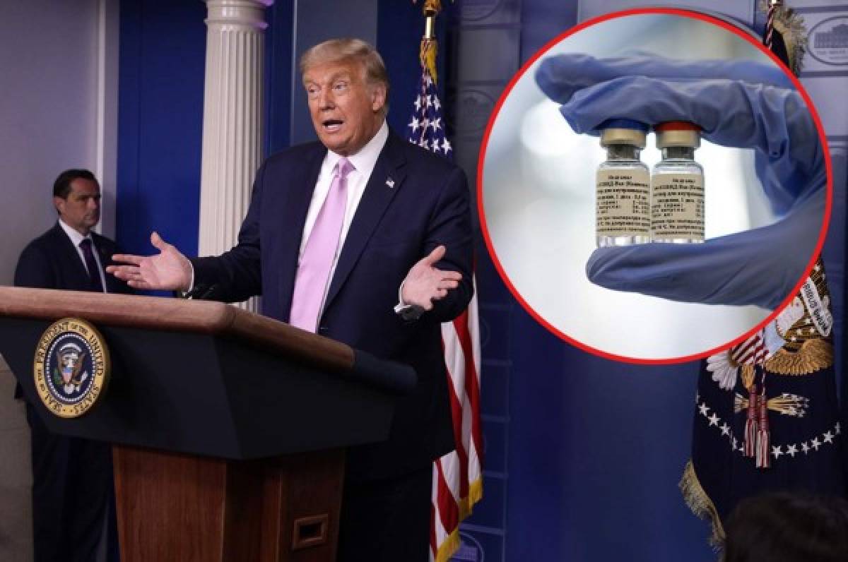 Donald Trump anuncia sexto contrato por 100 millones de dosis de vacuna contra covid-19