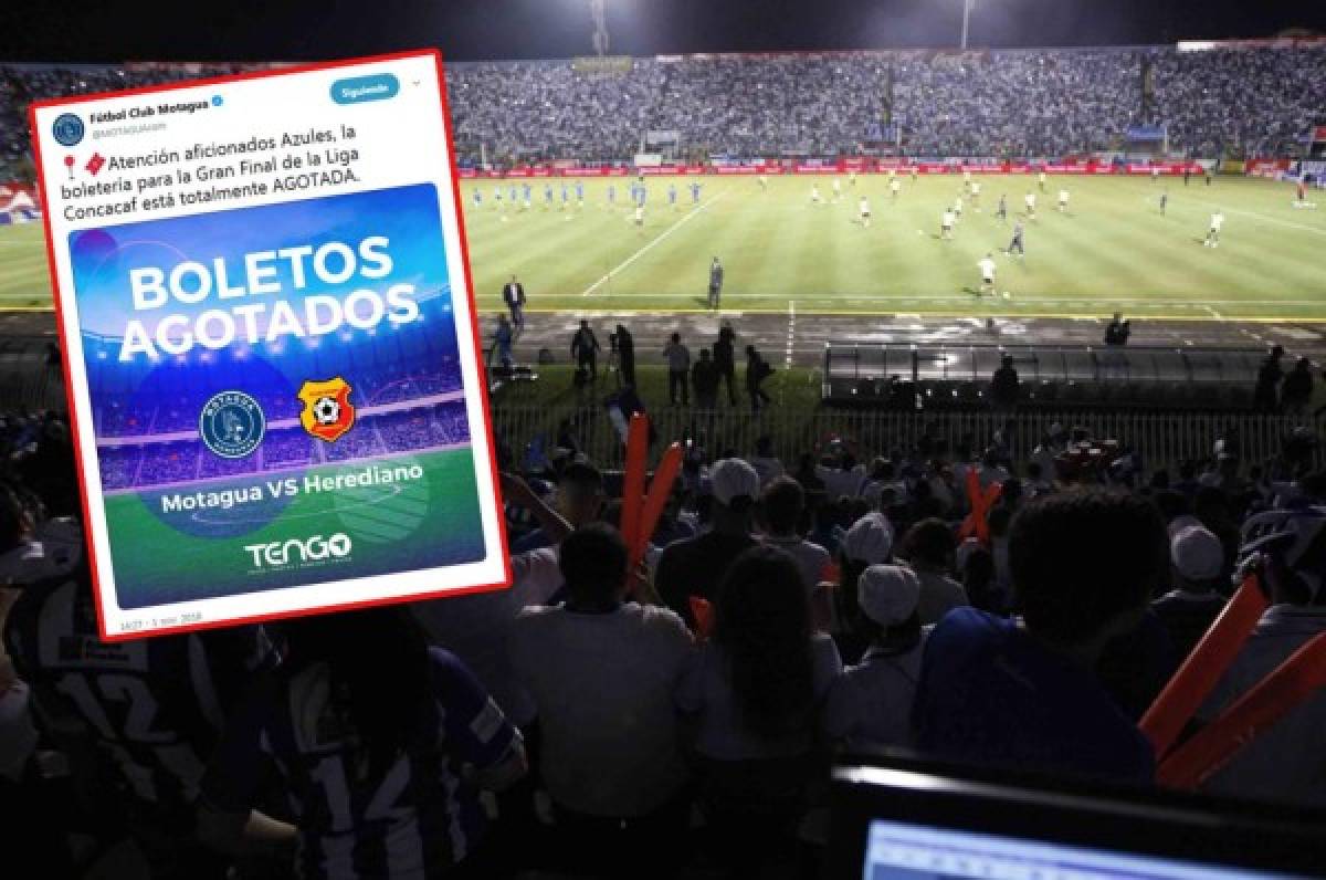 Se agotan los boletos para la Gran Final de Liga Concacaf entre Motagua-Herediano