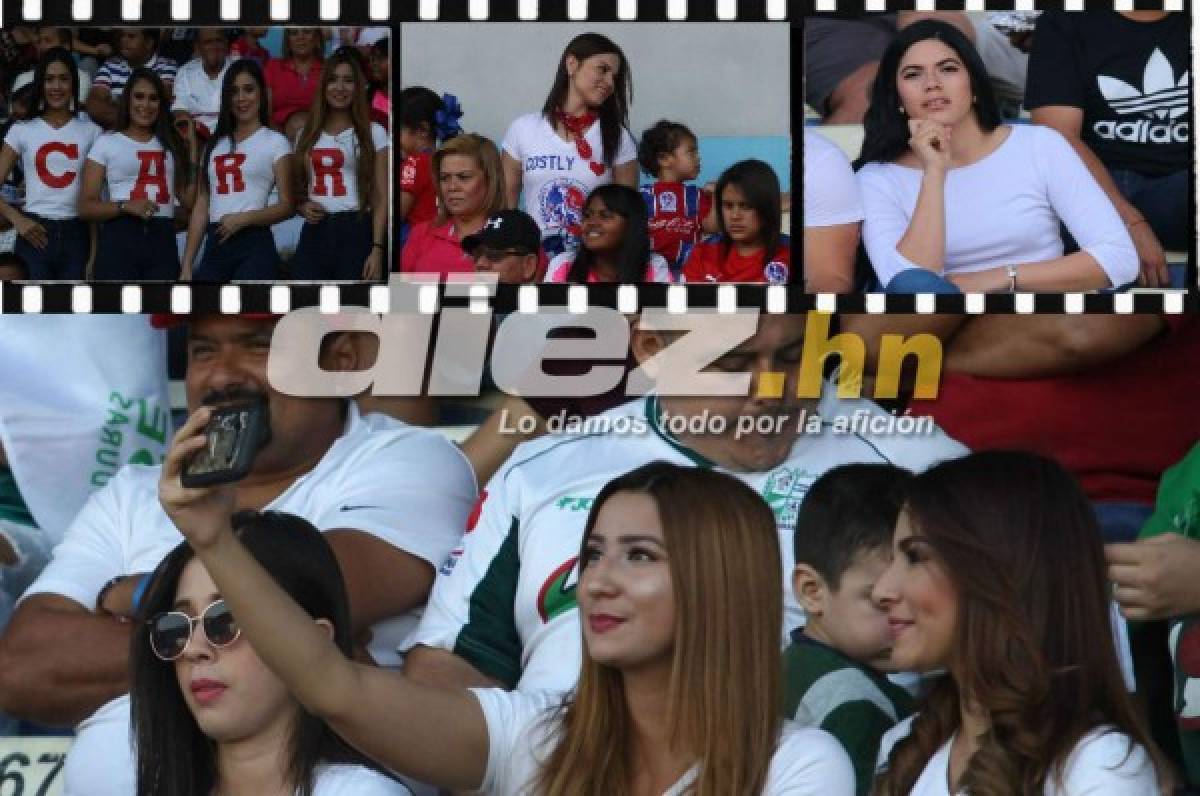 ¡QUÉ BELLAS! El lado más sexy del Olimpia-Platense en el estadio Nacional