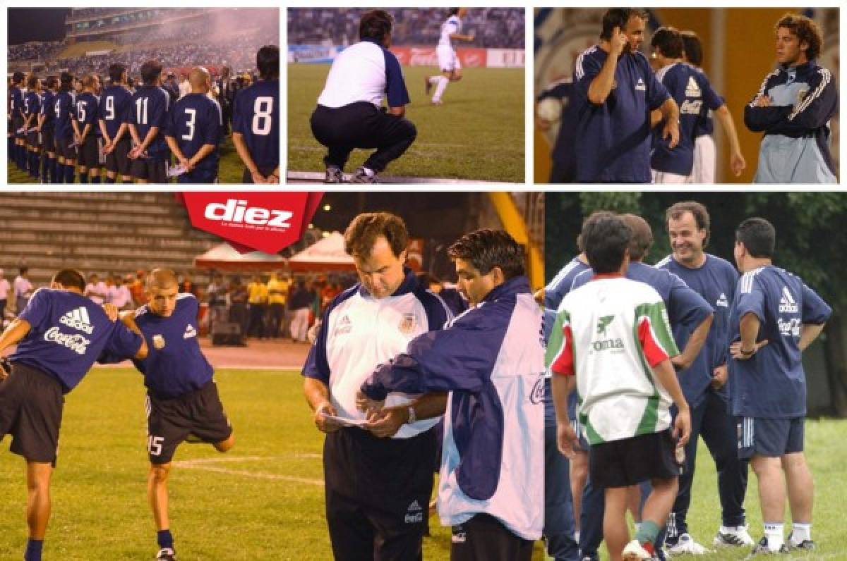 Las fotos que seguramente no habías visto de la visita de Marcelo Bielsa a Honduras en 2003