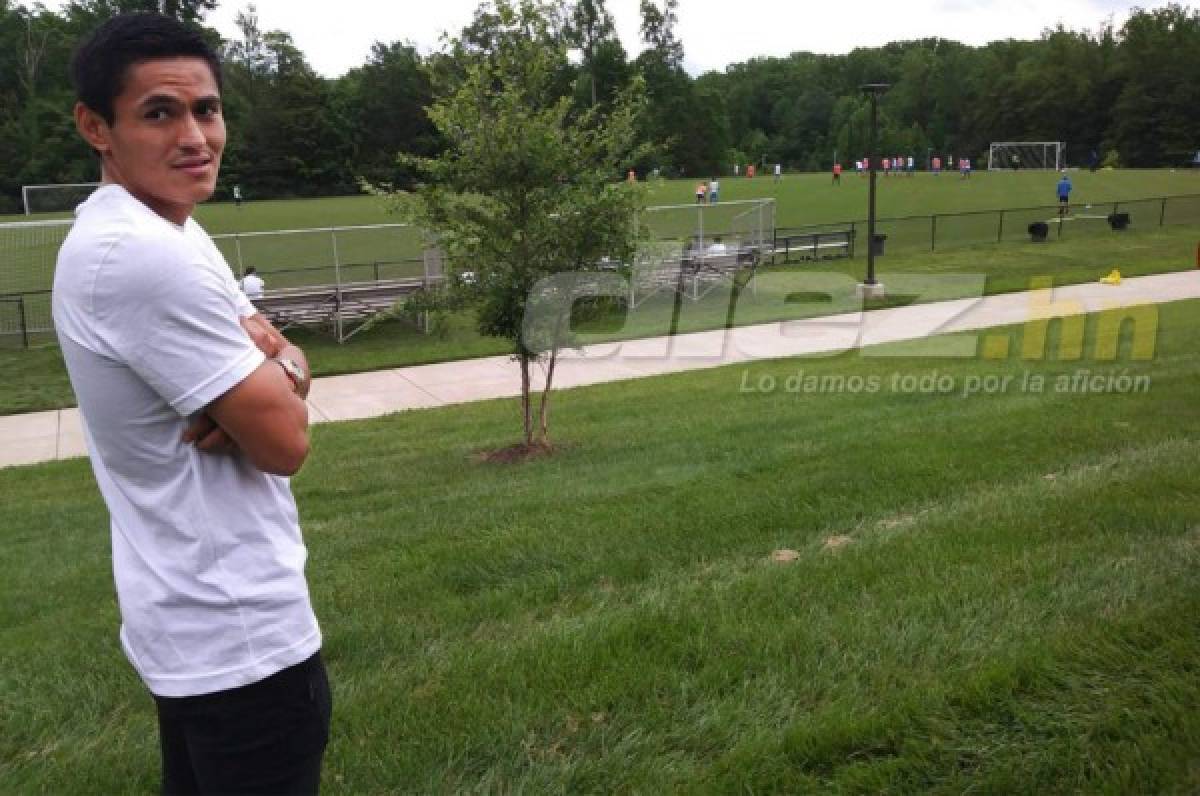 Andy Najar sorprende al llegar a entreno de selección de Honduras